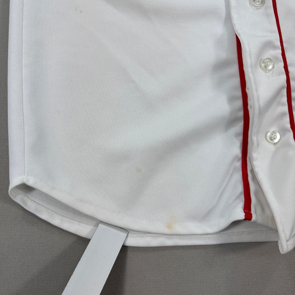 Boston Red Sox Jersey Men's Small‎ White Roger Clemens #21 Ravens Knit Baseball - Picture 6 of 7